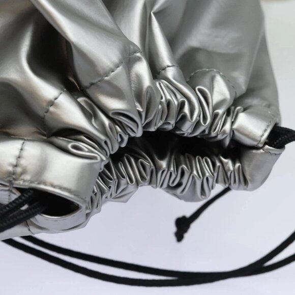 BALENCIAGA BB Explorer Backpack Nylon Silver 593648 Auth 74772V - Picture 8 of 14